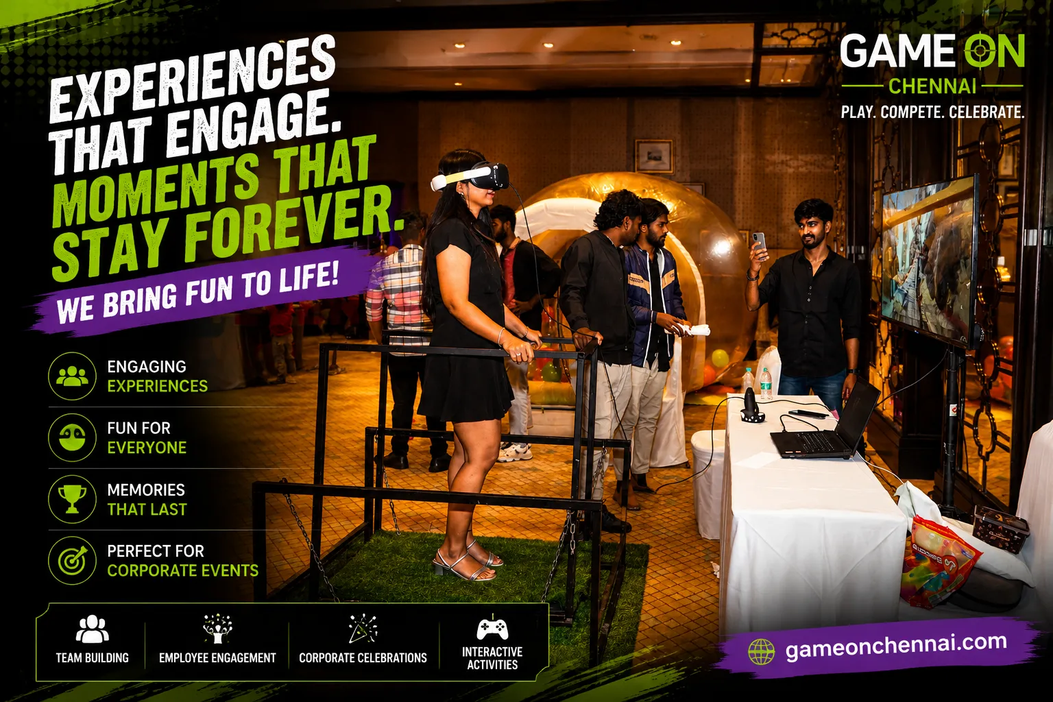 Wedding sangeet game corner in Chennai