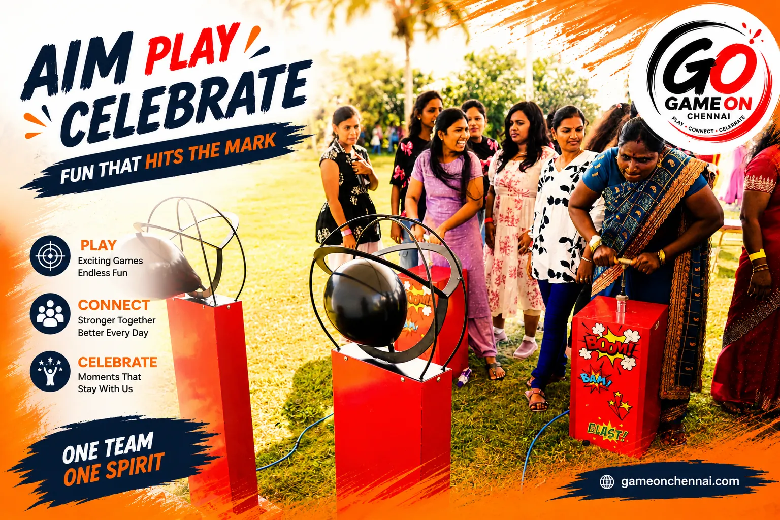 Giant Connect 4 game at an outdoor event in Chennai