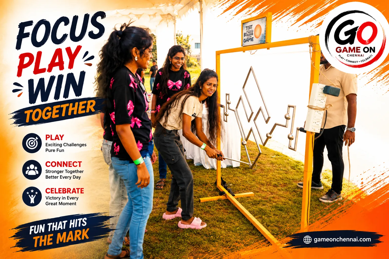 Corporate event games managed by Game On Chennai